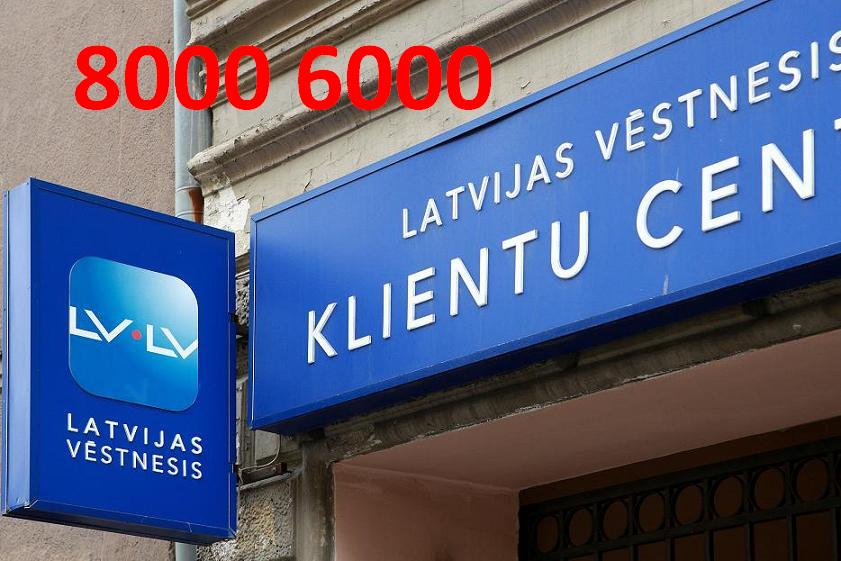 Jaunums: LV piedāvā izmantot bezmaksas informatīvo tālruni 80006000