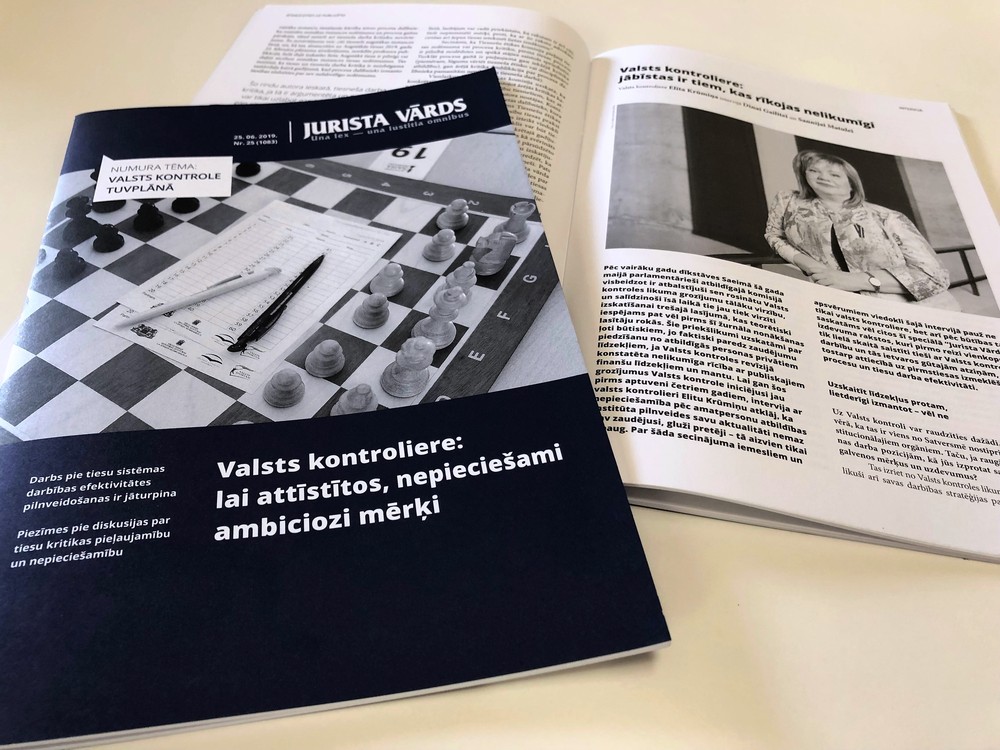 Amatpersonu atbildība joprojām ir jāstiprina: Valsts kontrolei veltīts “Jurista Vārda” tematiskais numurs