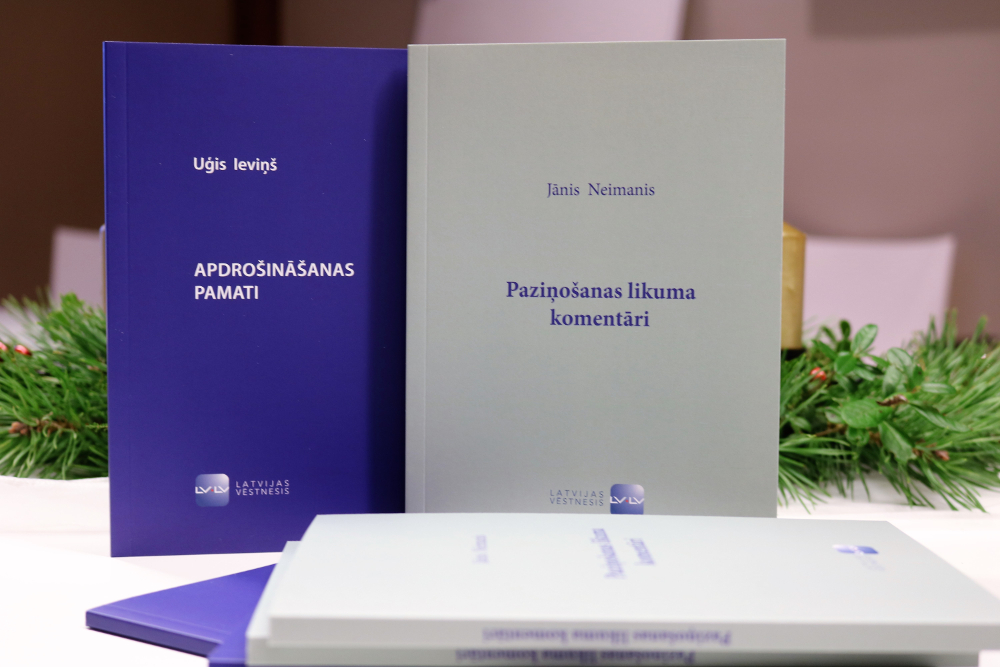 Jaunumi grāmatu e-veikalā: “Apdrošināšanas pamati” un “Paziņošanas likuma komentāri”