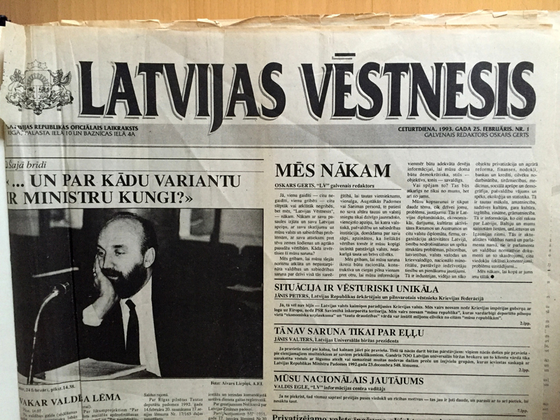 Latvijas oficiālajam izdevumam - 23!