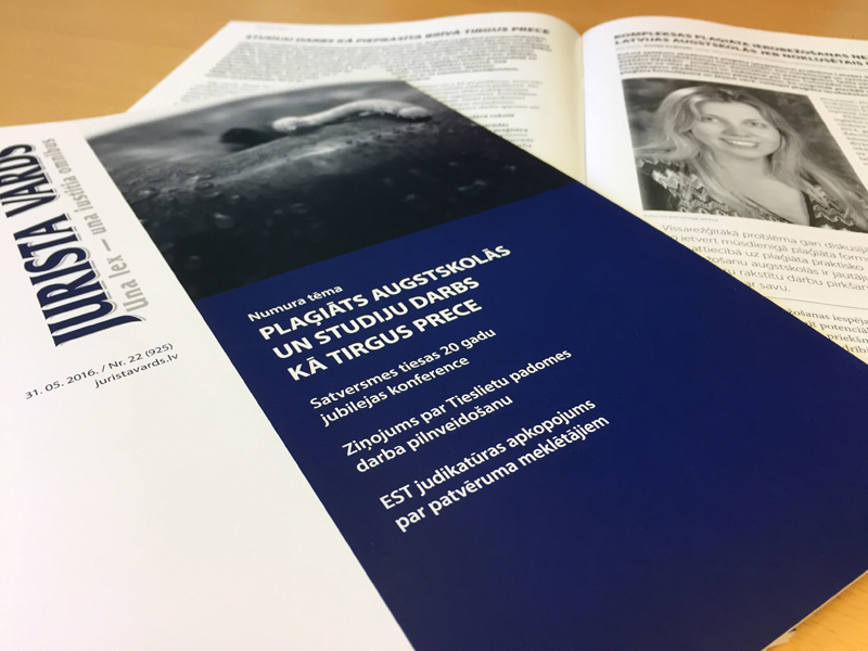 Studiju darbs kā pieprasīta brīvā tirgus prece. JURISTA VĀRDA numura tēma