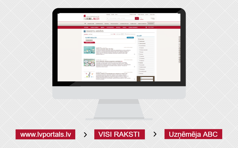 Uzņēmējiem! Iesakām publikācijas LV portālā