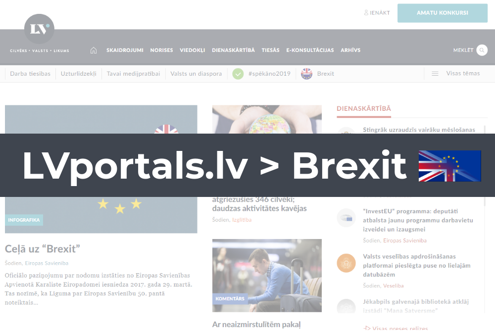 LV portāls piedāvā jaunu sadaļu - “Brexit”
