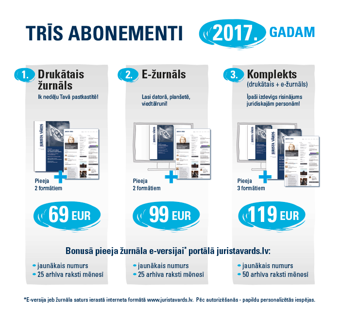 Abonē žurnālu “Jurista Vārds” 2. pusgadam!