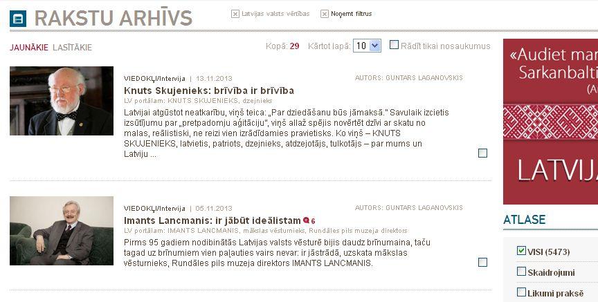 Valsts svētku gaidās - interviju cikls. Par Latviju. Par mums Latvijā