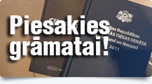 Piesakies, ja vēlies iegādāties izdevumu par AT Senāta spriedumiem un lēmumiem!