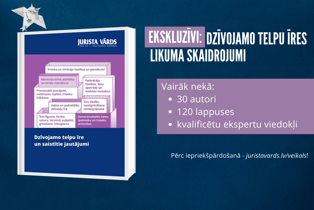 Ekskluzīvi: sagatavots dzīvojamo telpu īres tiesībām veltīts rakstu krājums