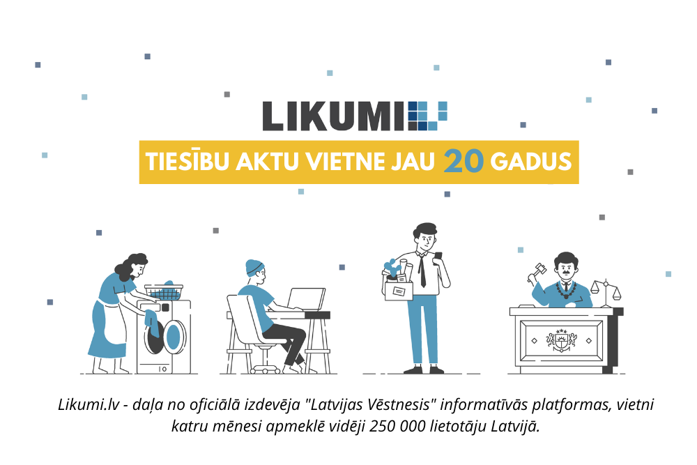 Likumi.lv šodien aprit 20