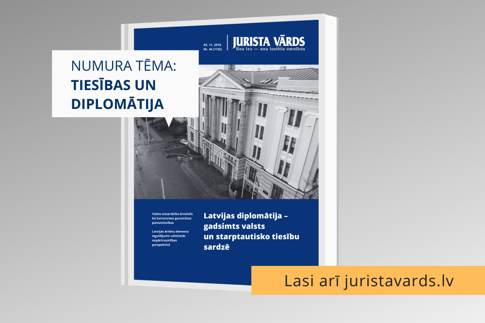 Tiesības un diplomātija - “Jurista Vārda” tematiskais numurs