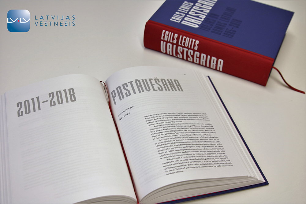 15. februārī atvērs Egila Levita grāmatu “Valstsgriba”