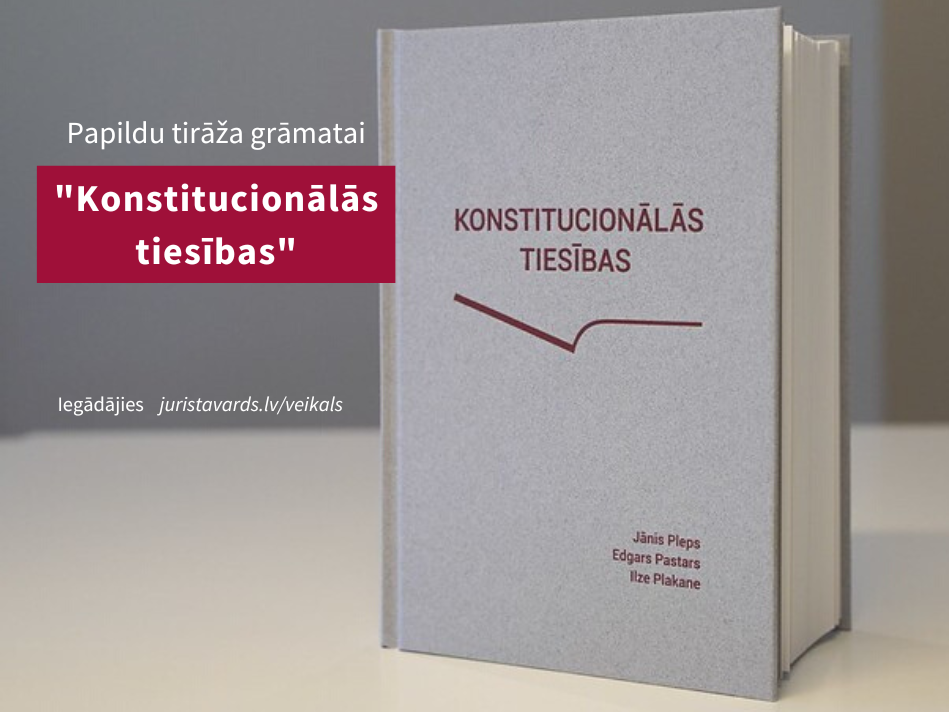 Grāmata “Konstitucionālās tiesības” – atkal pārdošanā!