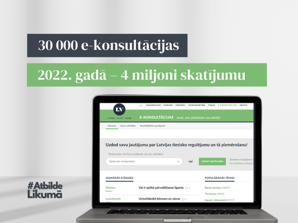 E-konsultācijas – palīgs likumu izpratnei un ievērošanai