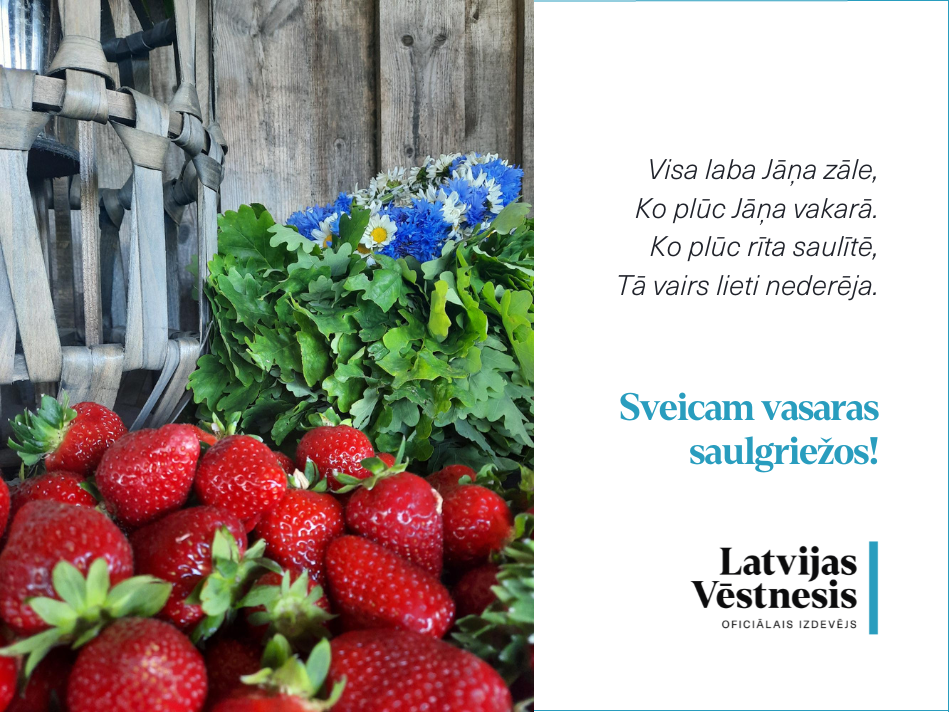 Izmaiņas "Latvijas Vēstneša" Klientu centra darba laikā Līgo svētkos