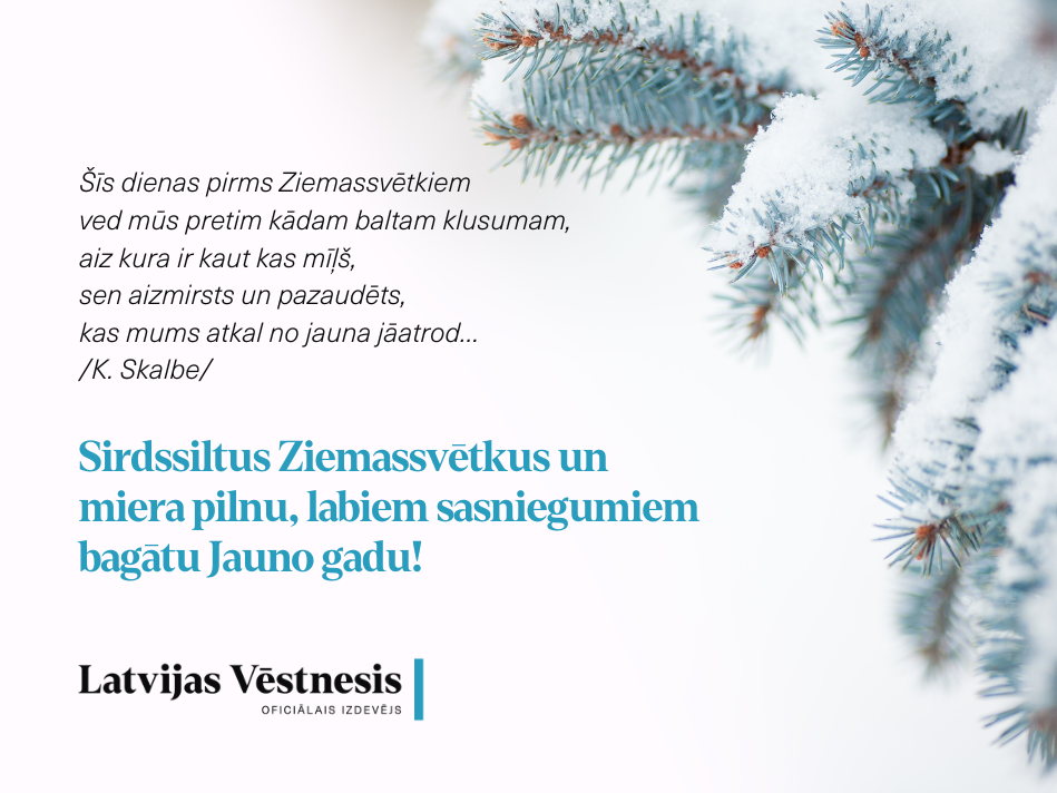 Darba laiks Ziemassvētkos un gadu mijā