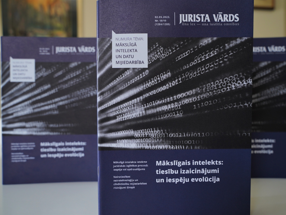 Mākslīgais intelekts: tiesību izaicinājumi un iespēju evolūcija – "Jurista Vārda" tematiskais izdevums