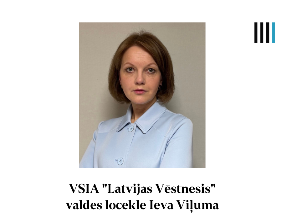 VSIA "Latvijas Vēstnesis" valdes locekles Ievas Viļumas portrets.